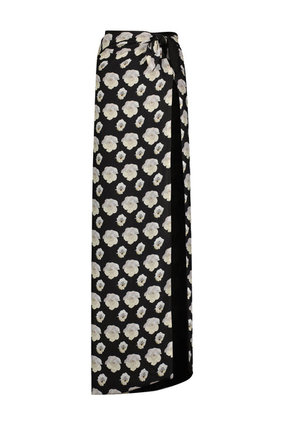 SHELLY ROSE PRINTED MAXI TIE SKIRT