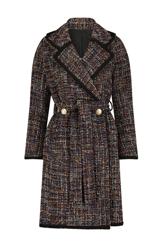 Boucle hot sale trench coat