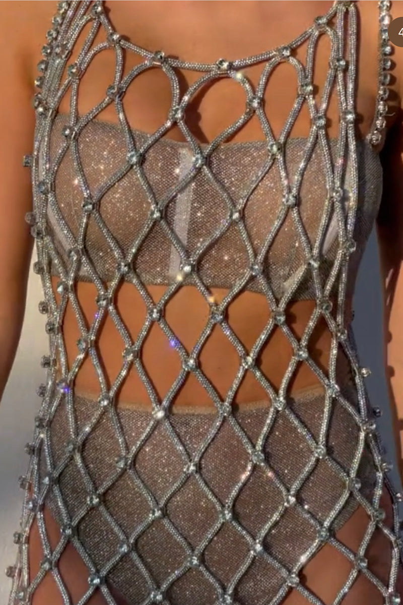 DOMINQUE CRYSTAL ROPE DRESS – joycioci 