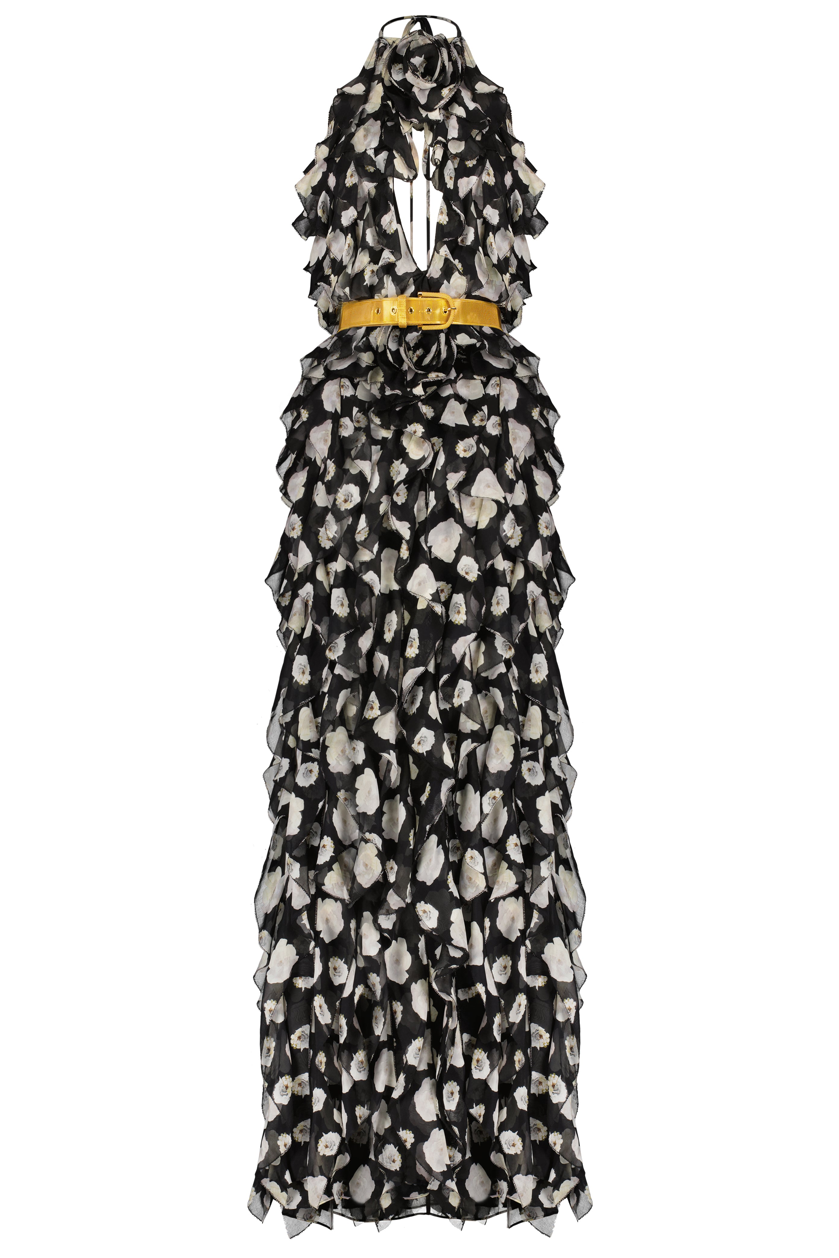 MARISA CASCADE RUFFLE GOWN – joycioci